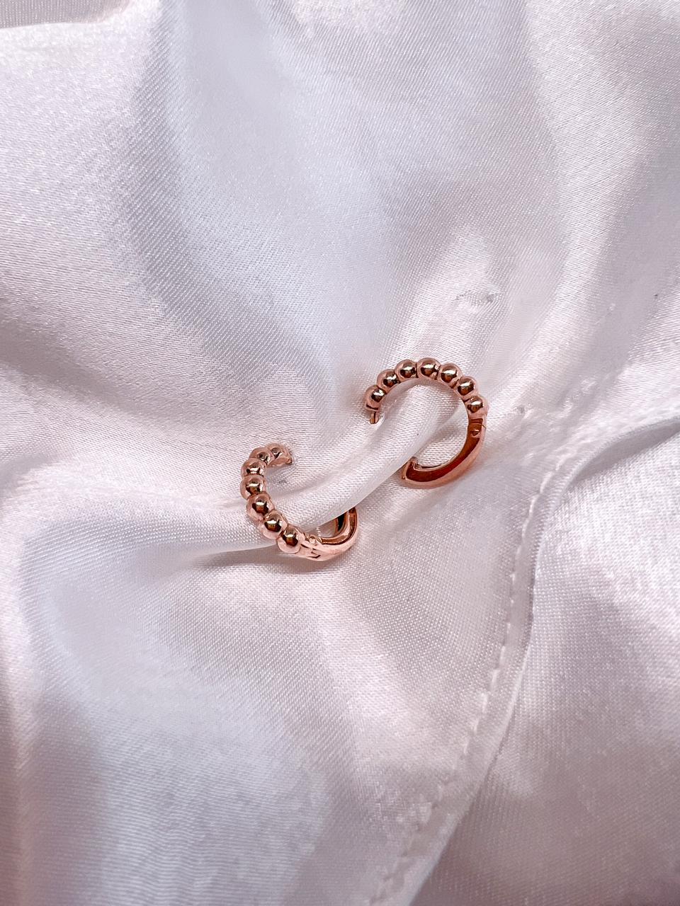 9ct Bubble Huggies - 9 ct Rosegold image
