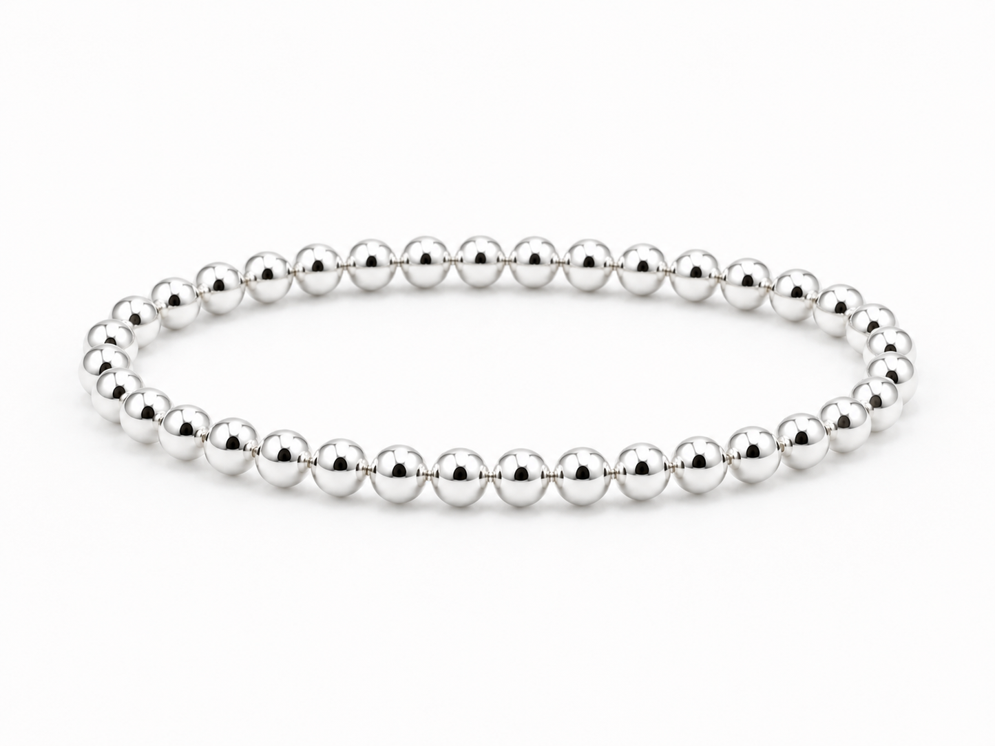 Silver bead bracelets