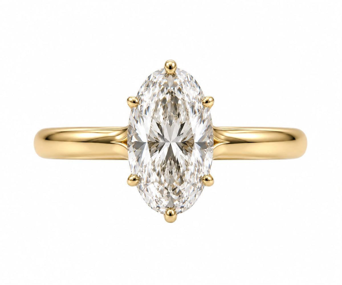 The Elara Oval Solitaire