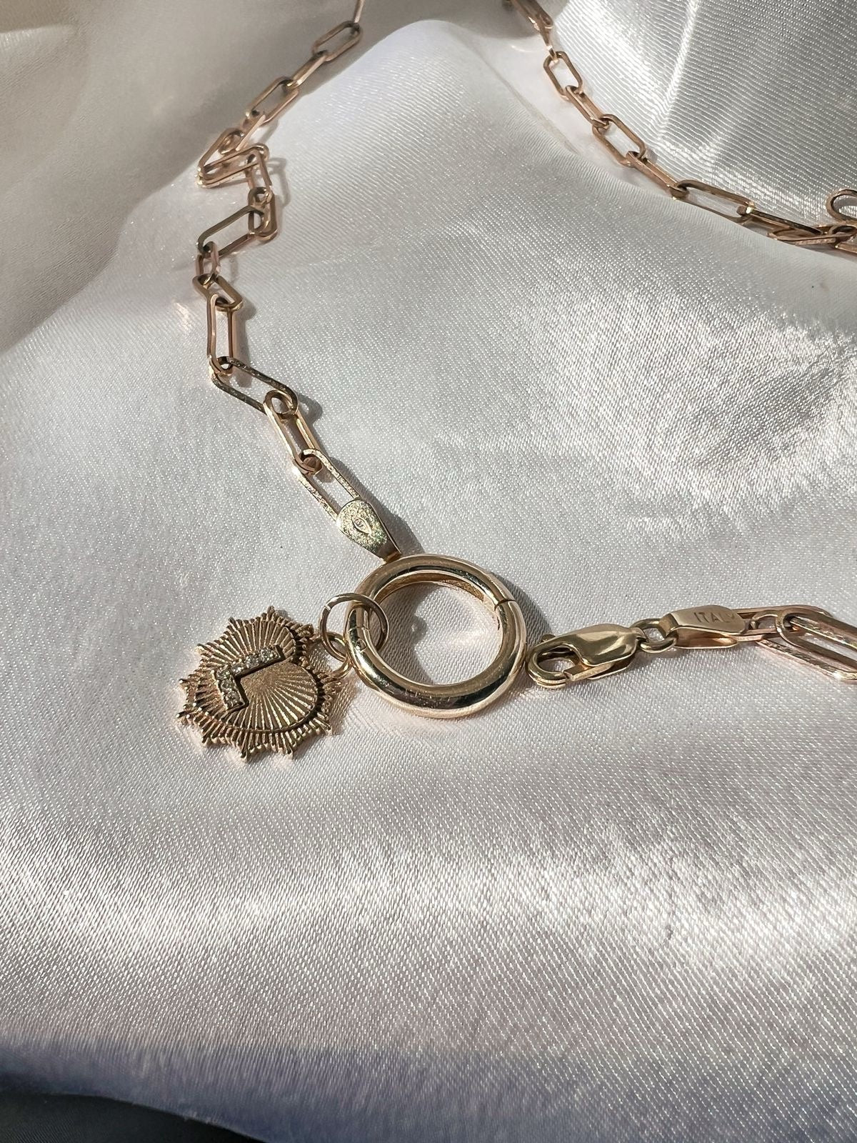 Doughnut clasp - Silver image