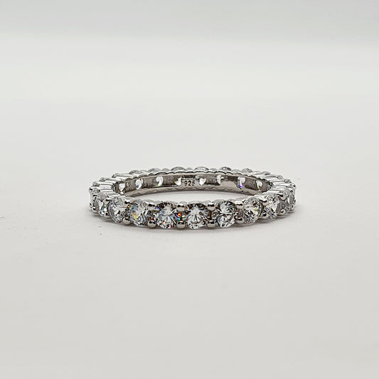 3mm CZ full eternity band image 0