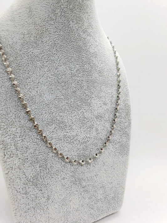 Twisted Roduim plated Chain image 0
