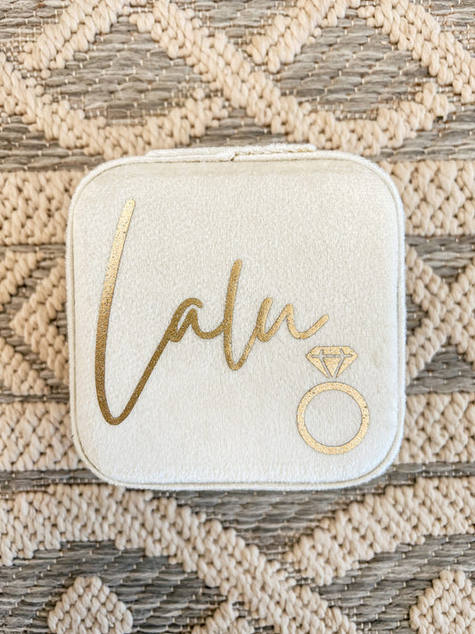 Lalu Travel Velvet jewellery box image 0